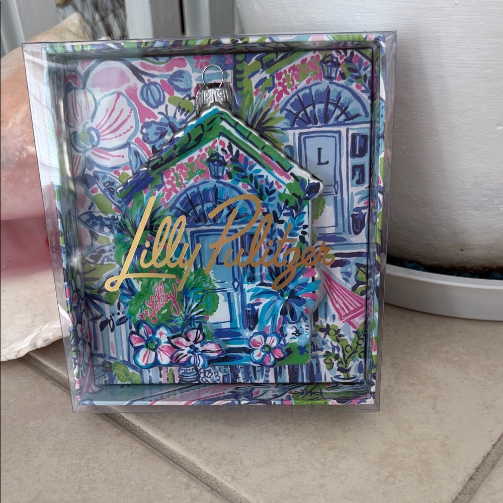 Lilly Pulitzer Multicolor House Ornament